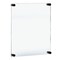 Azar Displays Floating Acrylic Wall Frame with Black Stand Off Caps 105528-BLK - alternate 1